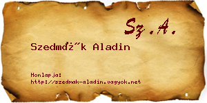 Szedmák Aladin névjegykártya